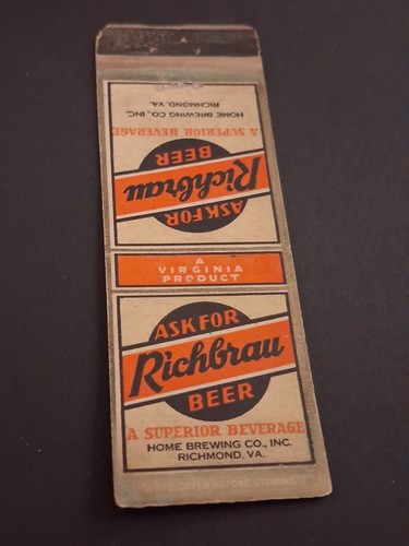 Vintage beer matchbook - vintage,